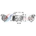Compressor, airconditioning AVA QUALITY COOLING  - BWAK076