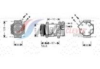 Compressor, airconditioning