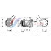 Compressor, airconditioning AVA QUALITY COOLING  - CNAK238