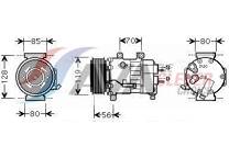 Compressor, airconditioning