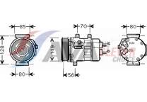 Compressor, airconditioning