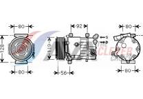 Compressor, airconditioning