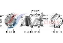 Compressor, airconditioning