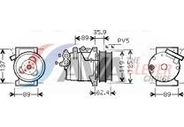 Compressor, airconditioning