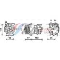 Compressor, airconditioning AVA QUALITY COOLING  - FDAK469