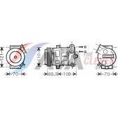 Compressor, airconditioning AVA QUALITY COOLING  - OLAK418