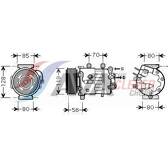 Compressor, airconditioning AVA QUALITY COOLING  - PEAK322