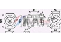 Compressor, airconditioning