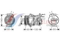 Compressor, airconditioning