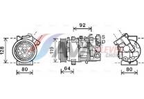 Compressor, airconditioning