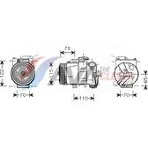 Compressor, airconditioning AVA QUALITY COOLING  - VNAK240