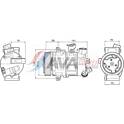 Compressor, airconditioning AVA QUALITY COOLING  - VNAK341