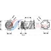 Compressor, ar condicionado AVA QUALITY COOLING  - CNAK237