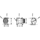 Compressore, Climatizzatore AVA QUALITY COOLING  - FTAK090