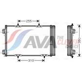 Condensador, ar condicionado AVA QUALITY COOLING  - PEA5291D