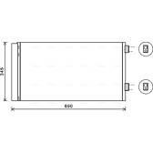 Condenser, air conditioning AVA QUALITY COOLING  - BW5414D