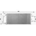 Condenser, air conditioning AVA QUALITY COOLING  - BW5607D