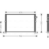 Condenser air conditioning AVA QUALITY COOLING  - FD5334