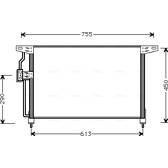 Condenser air conditioning AVA QUALITY COOLING  - OL5228