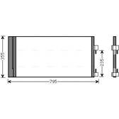 Condenser, air conditioning AVA QUALITY COOLING  - RTA5430D