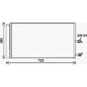 Condenser, air conditioning AVA QUALITY COOLING  - VO5194D