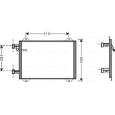 Condenseur climatisation AVA QUALITY COOLING  - AI5193