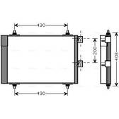 Condenseur climatisation AVA QUALITY COOLING  - CNA5241D