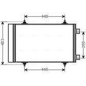 Condenseur climatisation AVA QUALITY COOLING  - CNA5263D