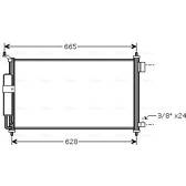Condenseur climatisation AVA QUALITY COOLING  - DN5251D