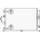 Condenseur climatisation AVA QUALITY COOLING  - FD5654D