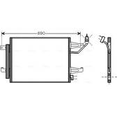 Condenseur climatisation AVA QUALITY COOLING  - MTA5177D