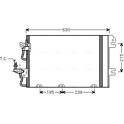 Condenseur climatisation AVA QUALITY COOLING  - OL5366D