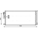 Condenseur climatisation AVA QUALITY COOLING  - OL5638D