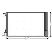 Condenseur climatisation AVA QUALITY COOLING  - OLA5478D