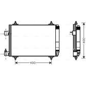 Condenseur climatisation AVA QUALITY COOLING  - PEA5286D
