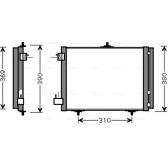 Condenseur climatisation AVA QUALITY COOLING  - PEA5295D