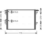 Condenseur climatisation AVA QUALITY COOLING  - RTA5382