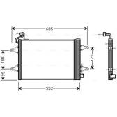 Condenseur climatisation AVA QUALITY COOLING  - SAA5007D