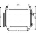 Condenseur climatisation AVA QUALITY COOLING  - TOA5407D