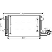 Condenseur climatisation AVA QUALITY COOLING  - VN5209D