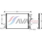 Condensor, airconditioning AVA QUALITY COOLING  - AI5199