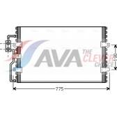 Condensor, airconditioning AVA QUALITY COOLING  - CN5093