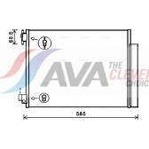 Condensor, airconditioning AVA QUALITY COOLING  - DAA5011D