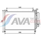 Condensator, airconditioning AVA QUALITY COOLING  - MZA5236D