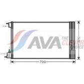 Condensator, airconditioning AVA QUALITY COOLING  - OLA5478D