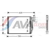 Condensor, airconditioning AVA QUALITY COOLING  - PRA5038