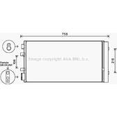 Condensor, airconditioning AVA QUALITY COOLING  - RTA5483D