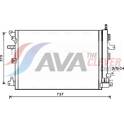 Condensator, airconditioning AVA QUALITY COOLING  - VOA5152D