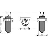 Dryer, air conditioning AVA QUALITY COOLING  - RTD378
