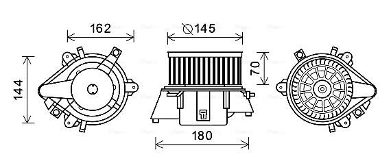 Electric Motor, interior blower